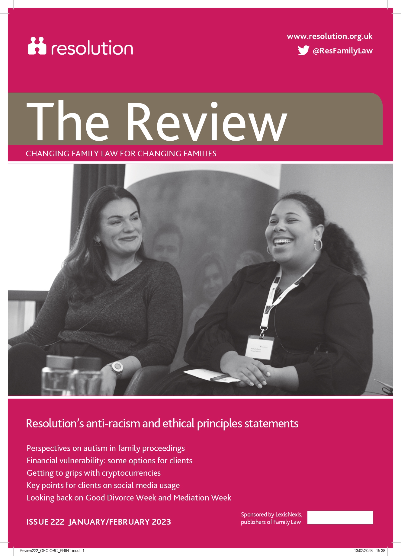 Issue 222 Jan / Feb 2023 | Resolution